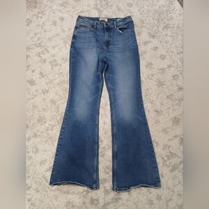 Wrangler Womens Blue Denim Flare Jeans ~ Size 8《 29/32》